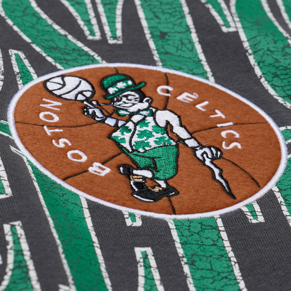Boston Celtics NBA Downtown Collection Fleece Sweatshirt Black | Mitchell & Ness for sale