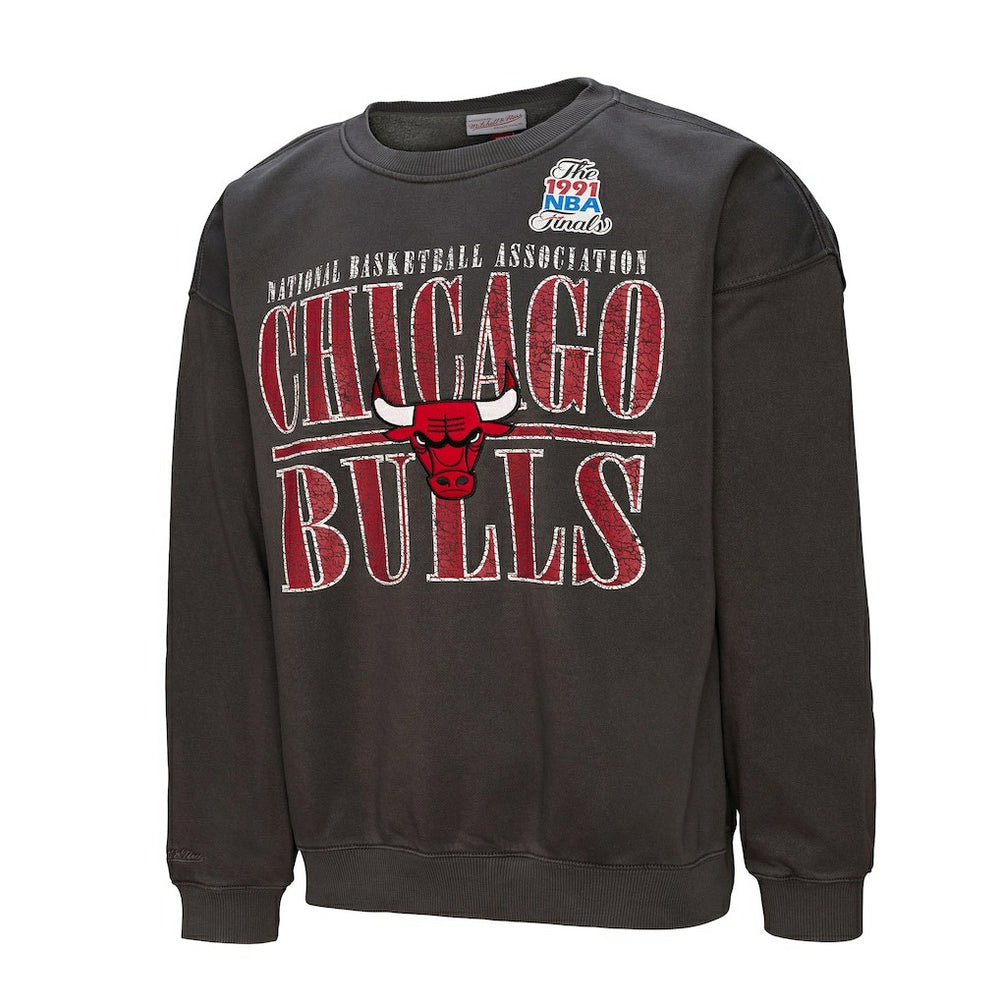 Chicago Bulls NBA Downtown Collection Fleece Sweatshirt for sale Black | Mitchell & Ness for sale