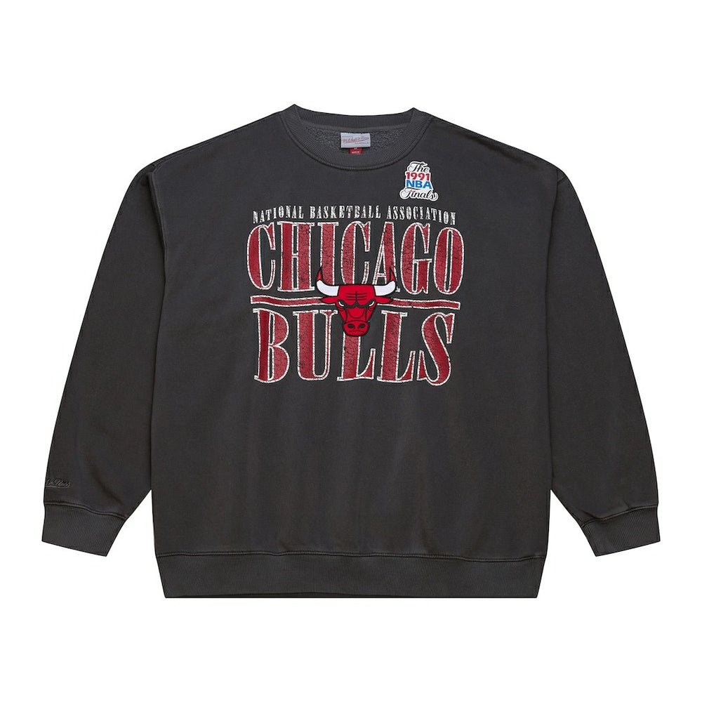 Chicago Bulls NBA Downtown Collection Fleece Sweatshirt for sale Black | Mitchell & Ness for sale