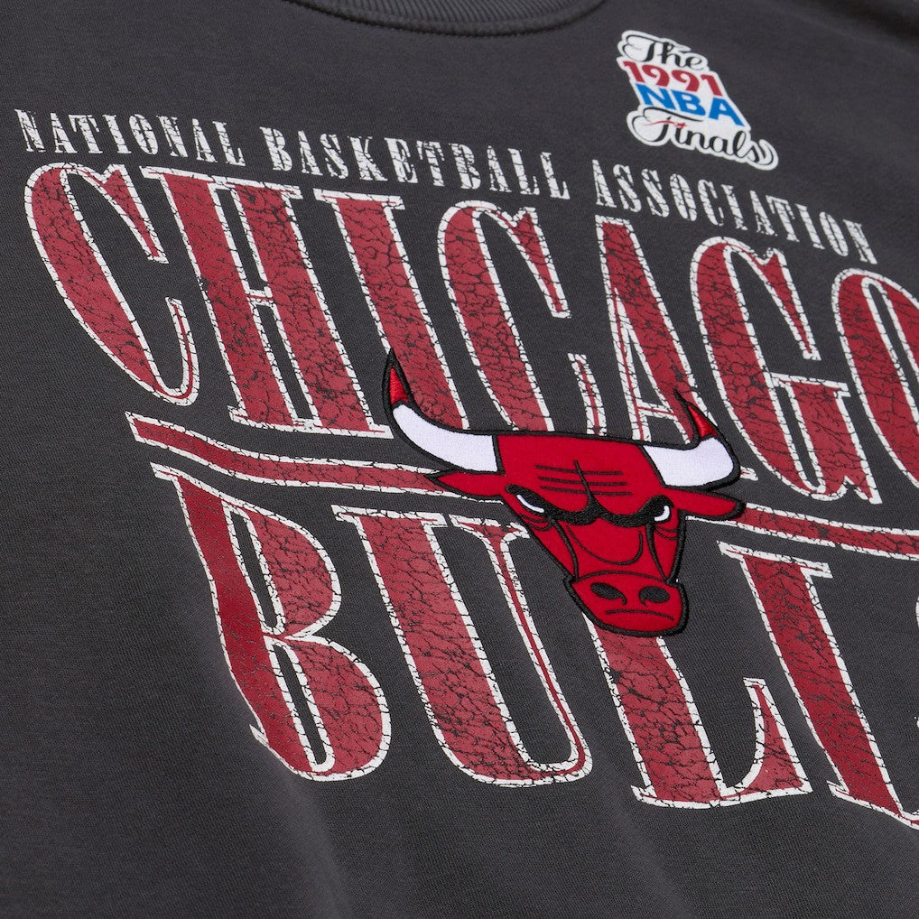 Chicago Bulls NBA Downtown Collection Fleece Sweatshirt for sale Black | Mitchell & Ness for sale