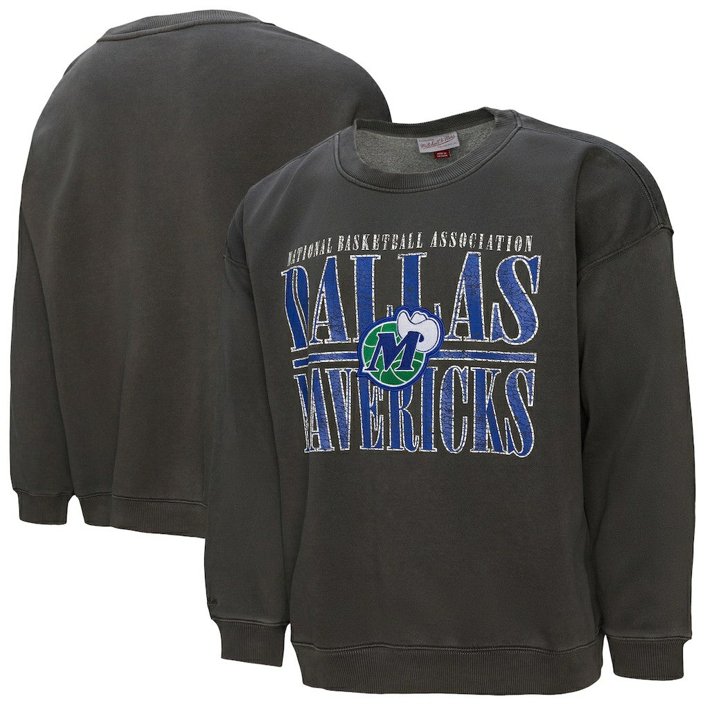 Dallas Mavericks NBA Downtown Collection Fleece Sweatshirt for sale Black | Mitchell & Ness US