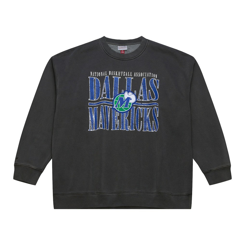 Dallas Mavericks NBA Downtown Collection Fleece Sweatshirt for sale Black | Mitchell & Ness US