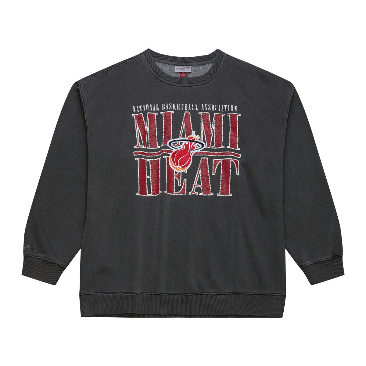 Miami Heat NBA Downtown Collection Fleece Sweatshirt Black | Mitchell & Ness