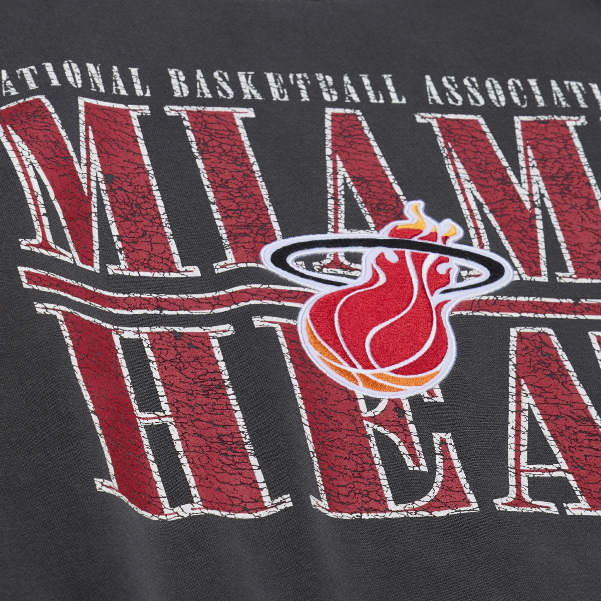 Miami Heat NBA Downtown Collection Fleece Sweatshirt Black | Mitchell & Ness