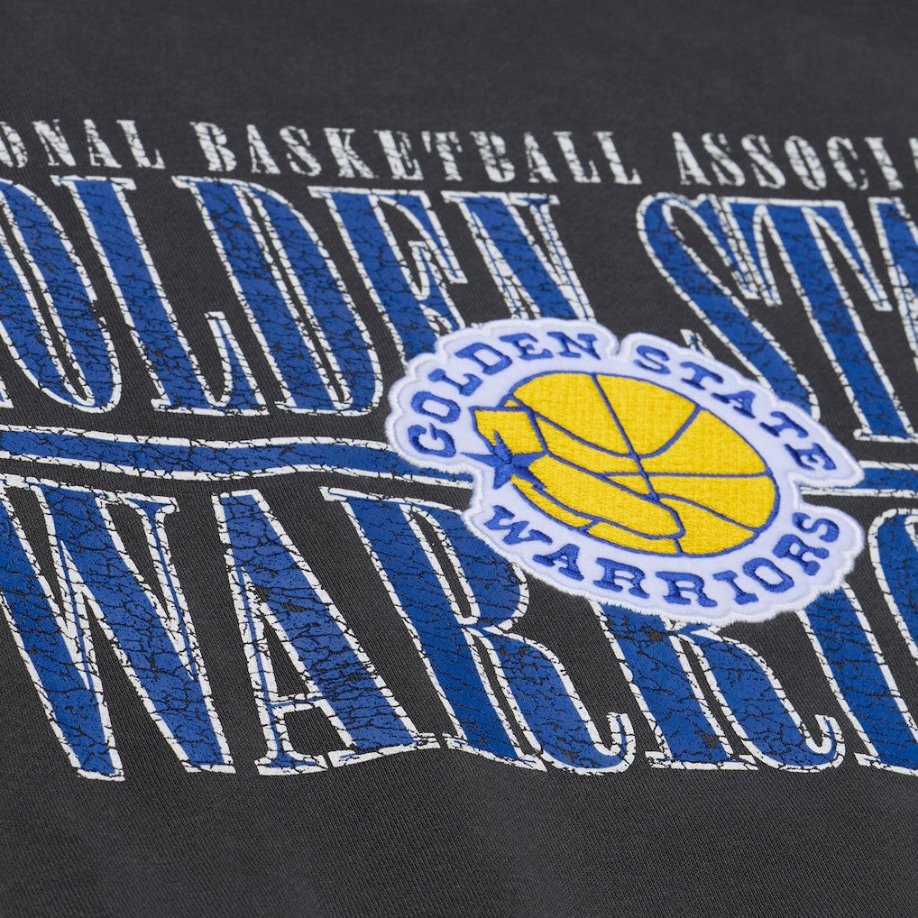 Golden State Warriors NBA Downtown Collection Fleece Sweatshirt for sale Black | Mitchell & Ness discount