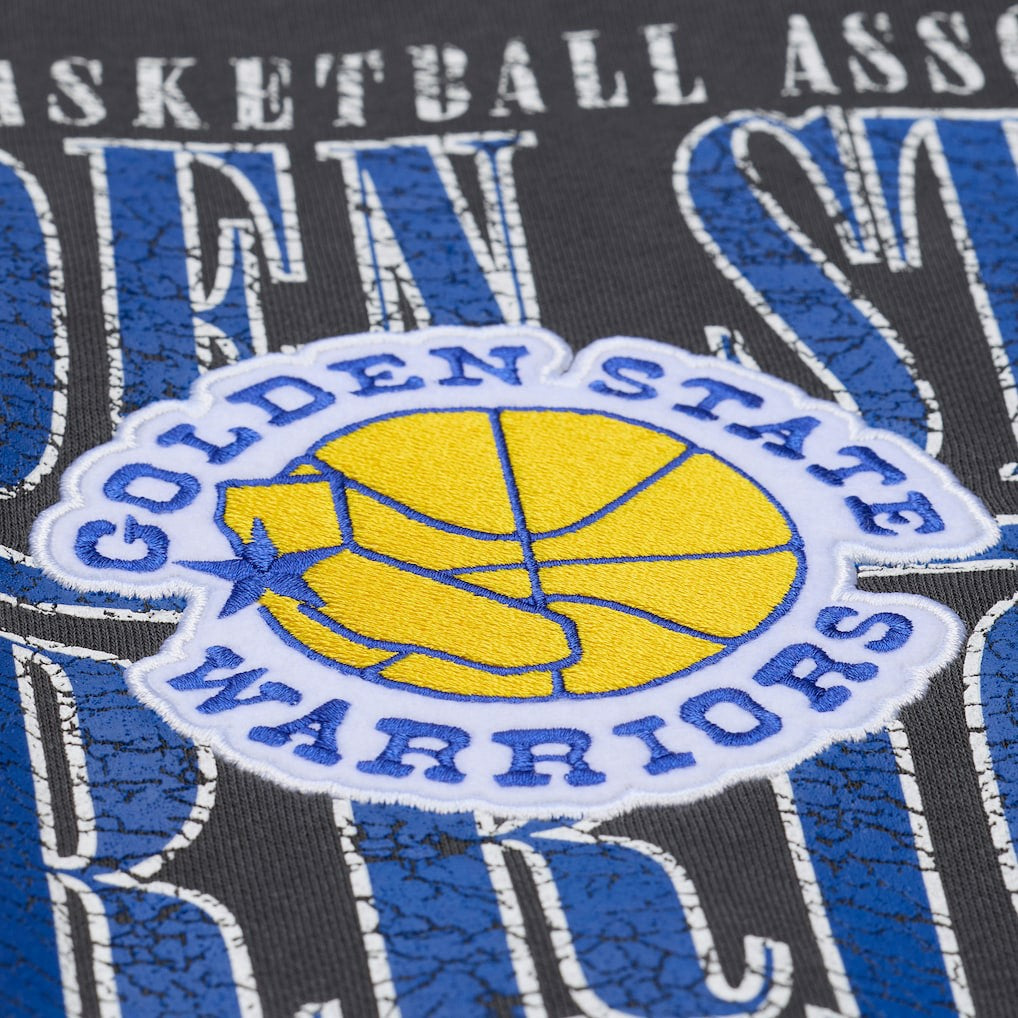 Golden State Warriors NBA Downtown Collection Fleece Sweatshirt for sale Black | Mitchell & Ness discount