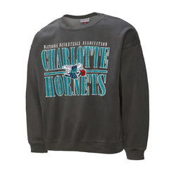 Charlotte Hornets NBA Downtown Collection Fleece Sweatshirt Black | Mitchell & Ness US