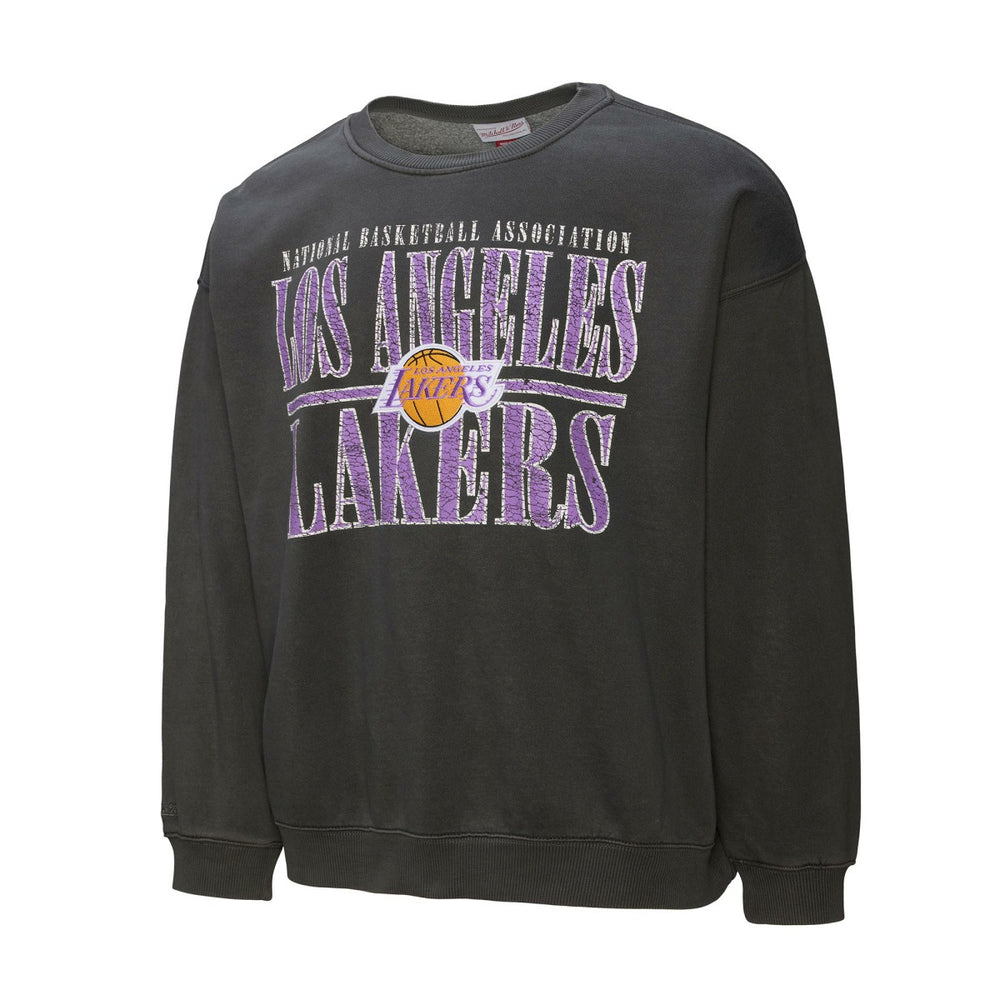 Los Angeles Lakers NBA Downtown Collection Fleece Sweatshirt Black | Mitchell & Ness
