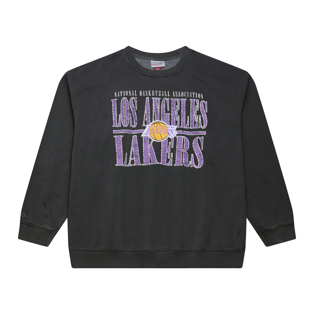 Los Angeles Lakers NBA Downtown Collection Fleece Sweatshirt Black | Mitchell & Ness