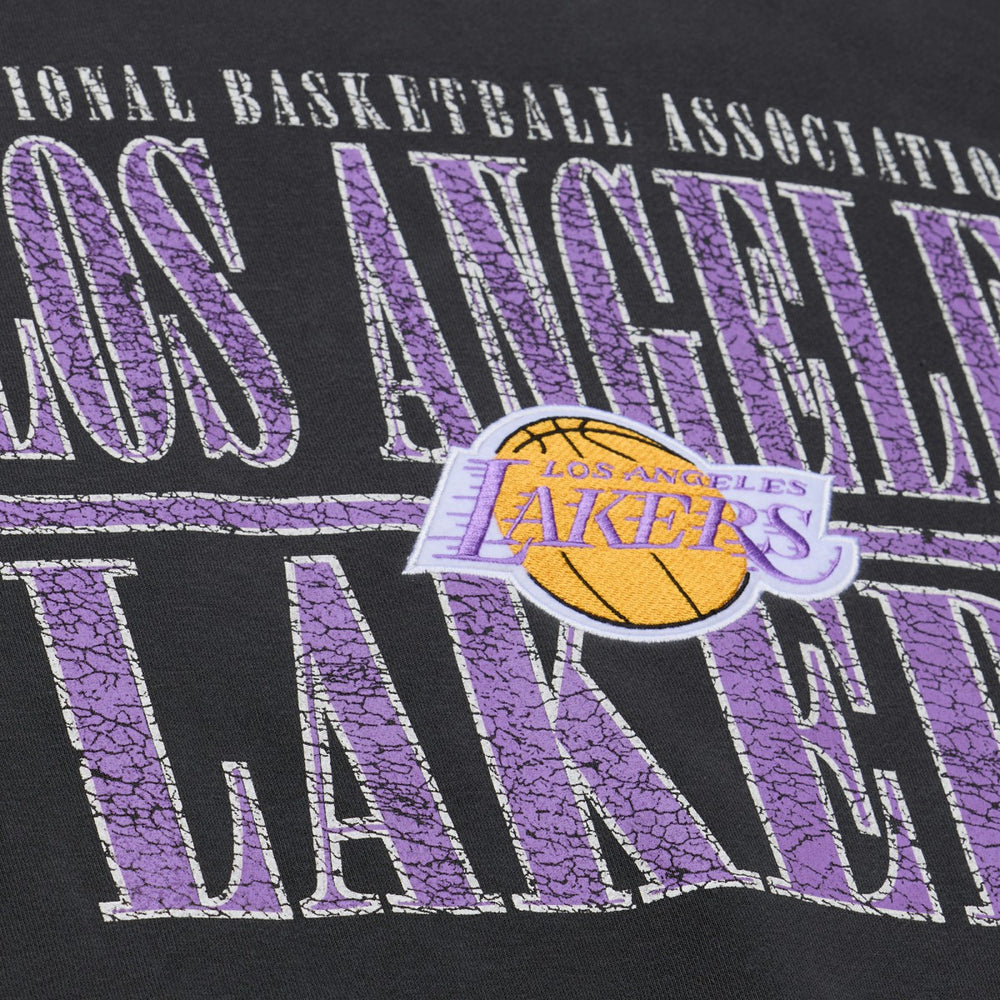 Los Angeles Lakers NBA Downtown Collection Fleece Sweatshirt Black | Mitchell & Ness