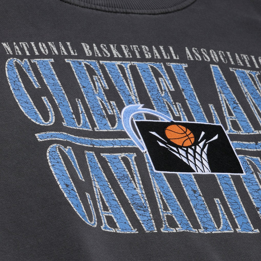 Cleveland Cavaliers NBA Downtown Collection Fleece Sweatshirt for sale Black | Mitchell & Ness Lifestyle