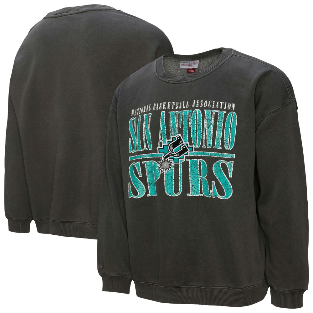 San Antonio Spurs NBA Downtown Collection Fleece Sweatshirt Black | Mitchell & Ness discount