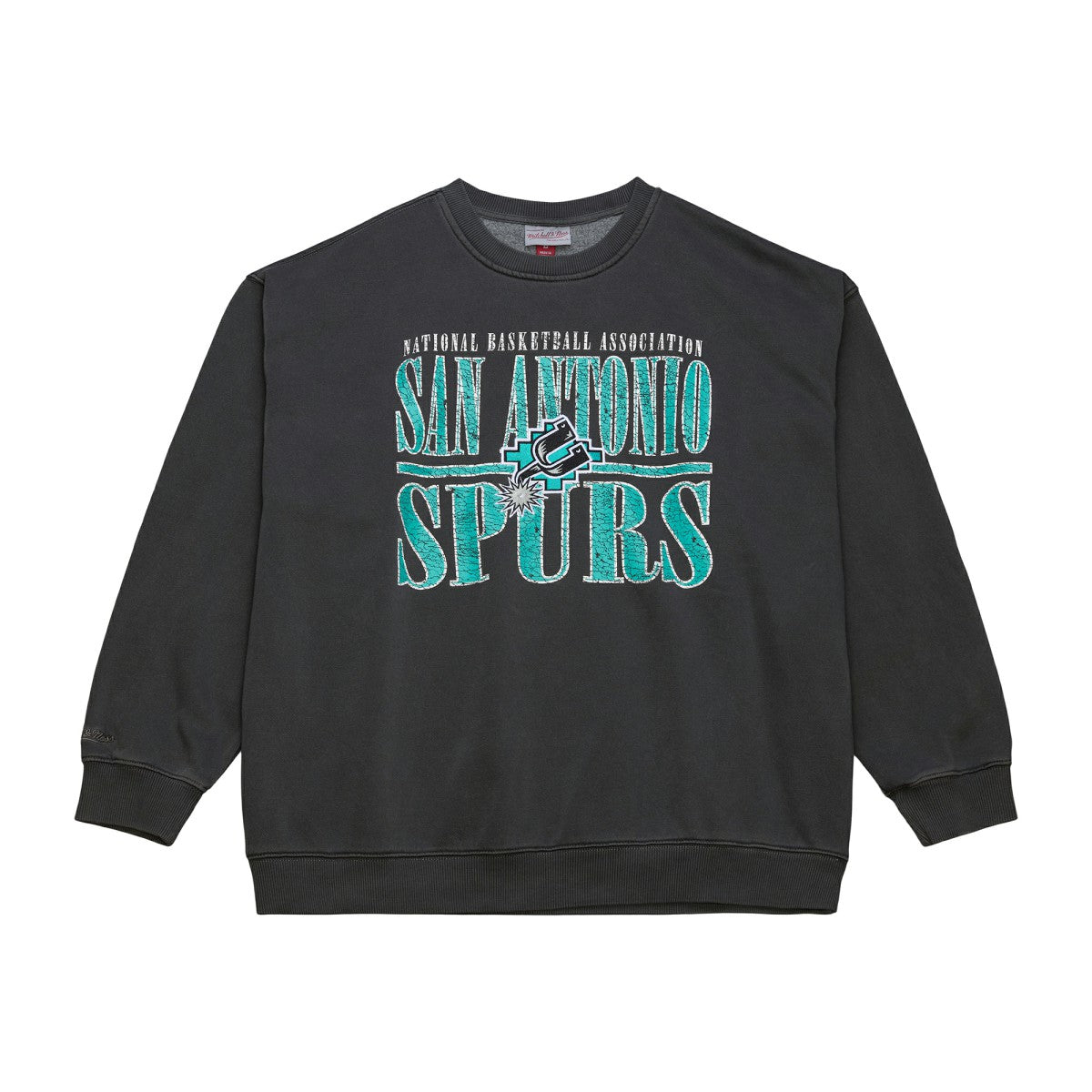 San Antonio Spurs NBA Downtown Collection Fleece Sweatshirt Black | Mitchell & Ness discount