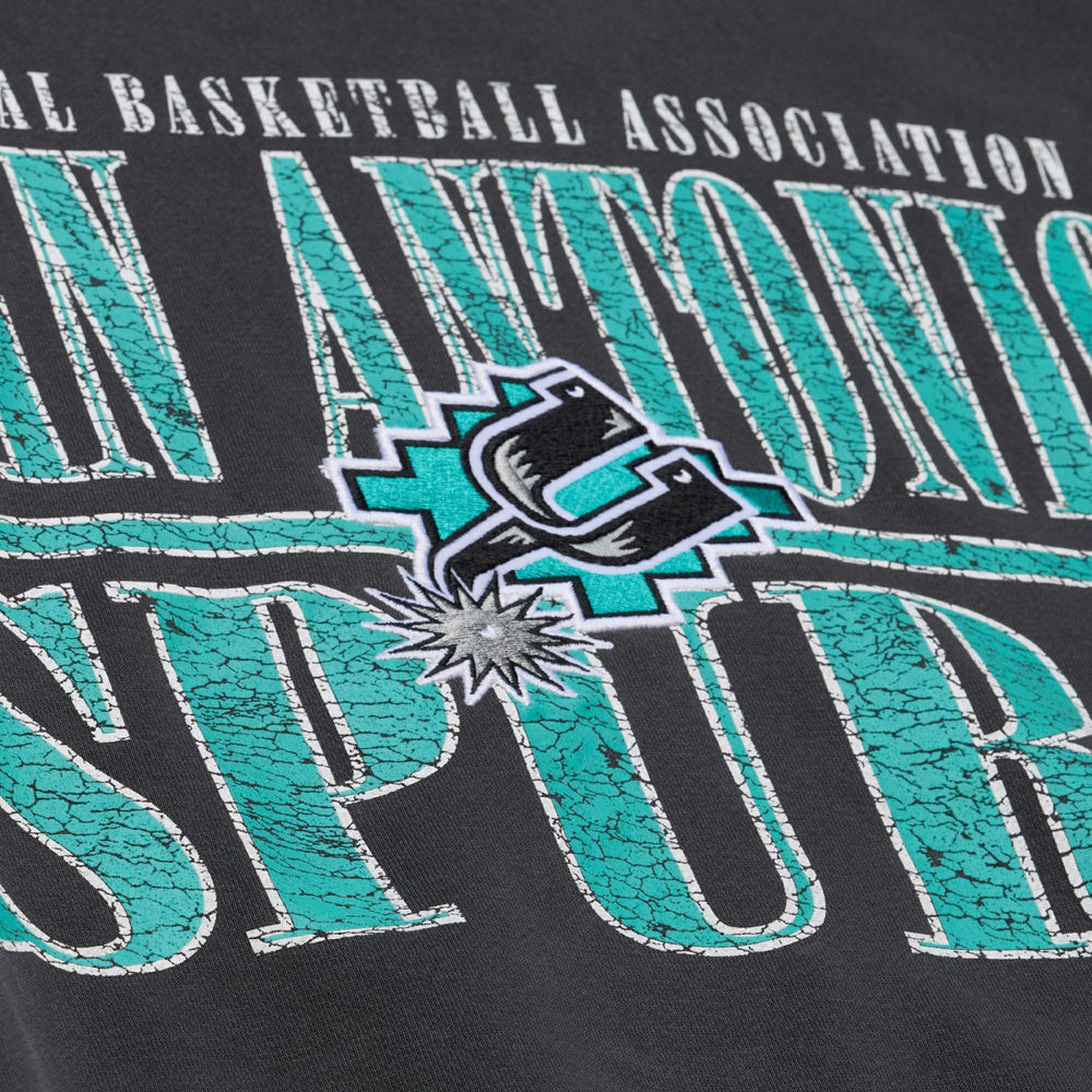 San Antonio Spurs NBA Downtown Collection Fleece Sweatshirt Black | Mitchell & Ness discount