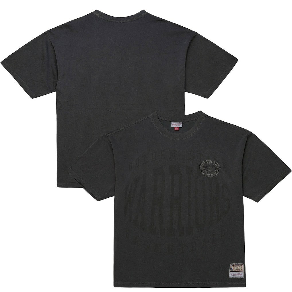 Golden State Warriors Downtown Collection Premium T-Shirt for sale Black | Mitchell & Ness Lifestyle