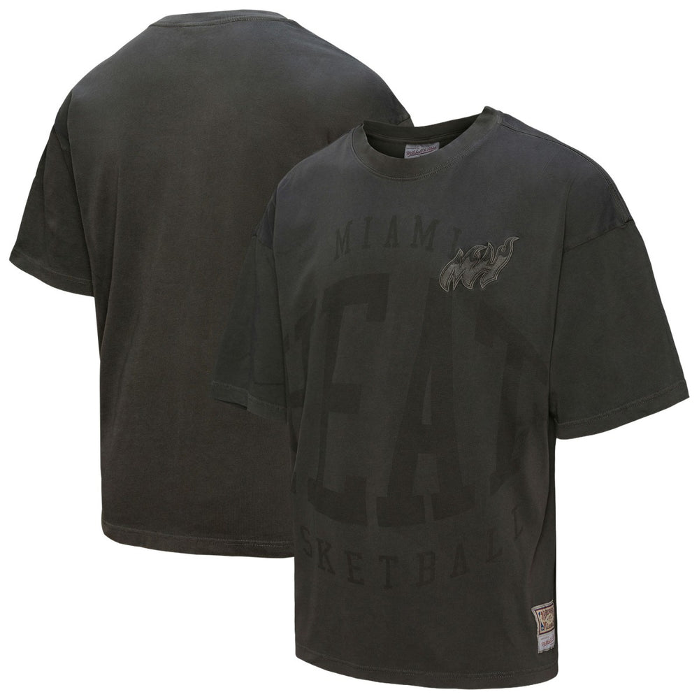 Miami Heat Downtown Collection Premium T-Shirt Black | Mitchell & Ness Lifestyle