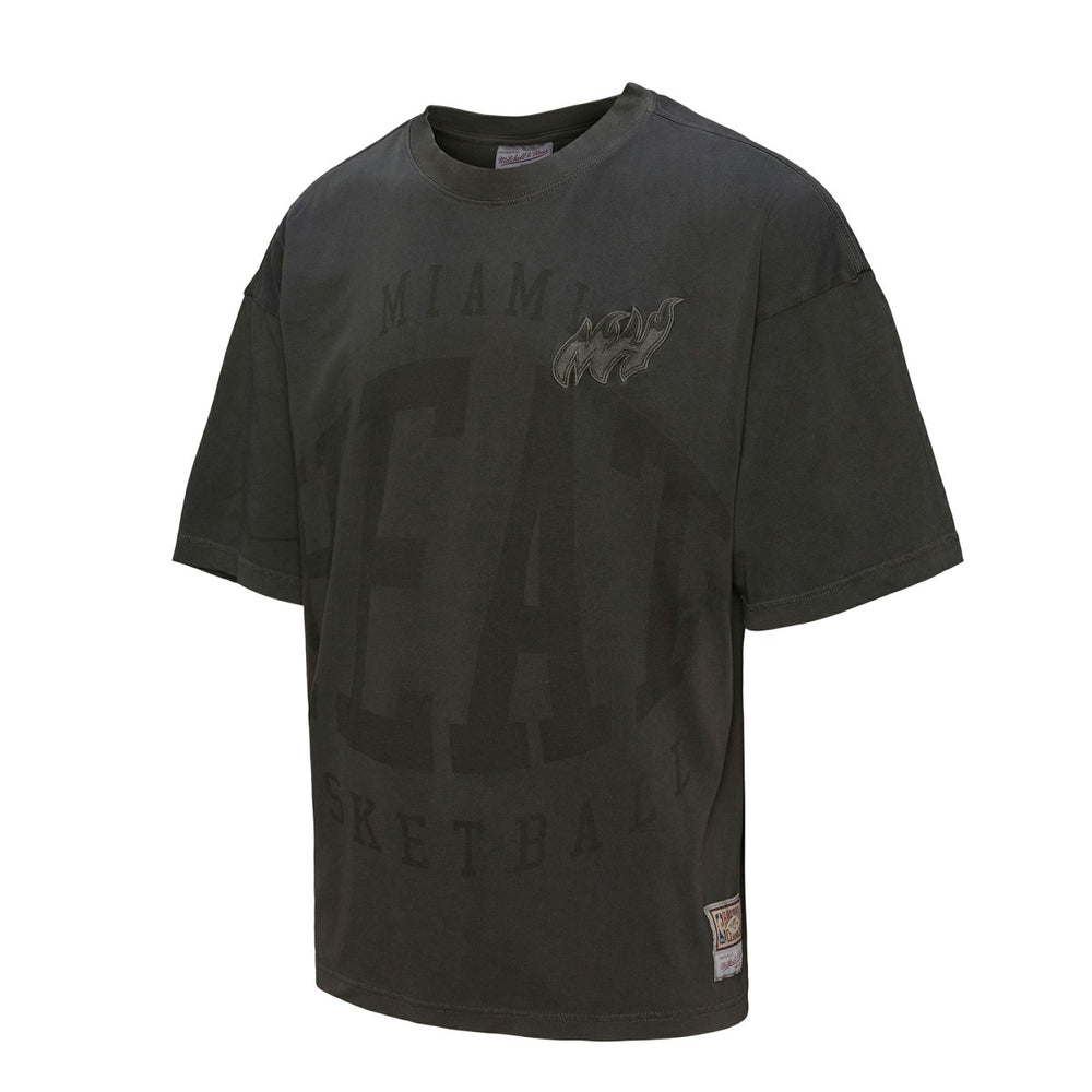 Miami Heat Downtown Collection Premium T-Shirt Black | Mitchell & Ness Lifestyle