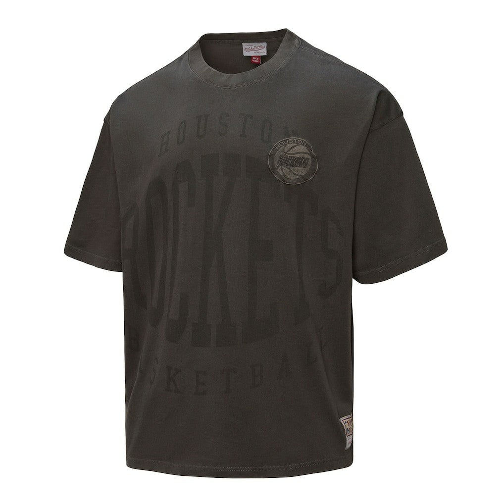 Houston Rockets Downtown Collection Premium T-Shirt for sale Black | Mitchell & Ness Lifestyle