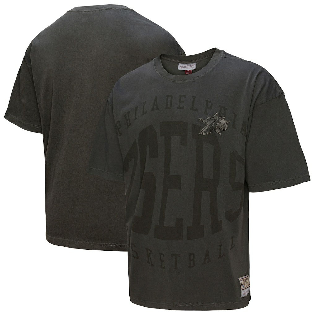 Philadelphia 76ers Downtown Collection Premium T-Shirt Black | Mitchell & Ness for sale