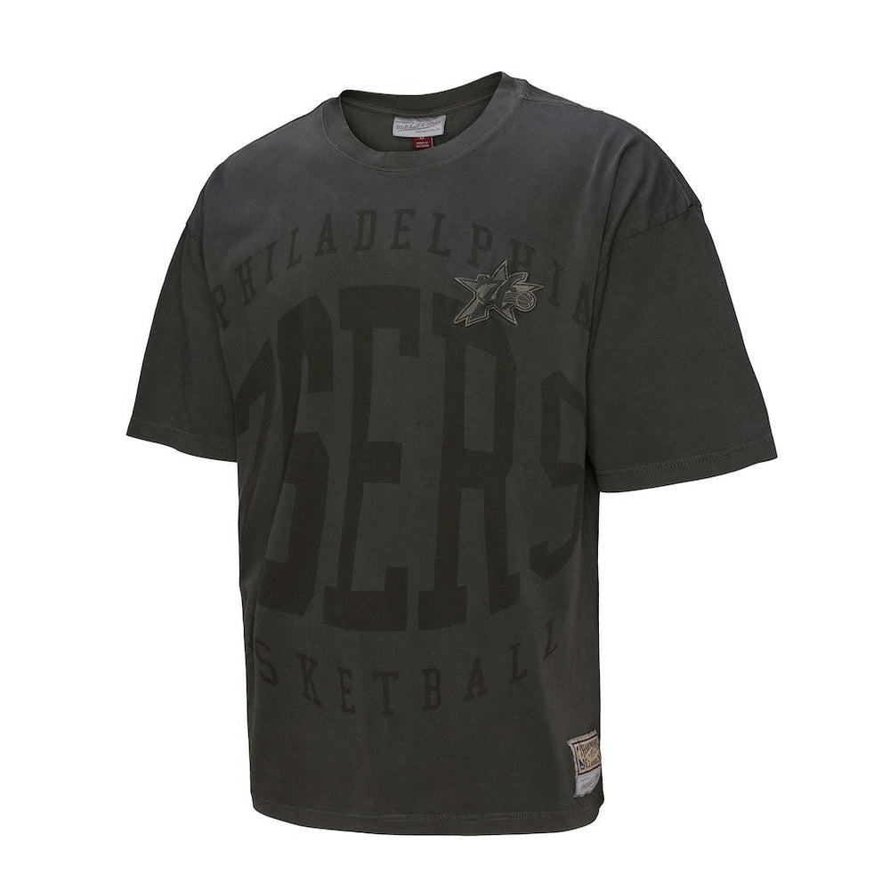 Philadelphia 76ers Downtown Collection Premium T-Shirt Black | Mitchell & Ness for sale