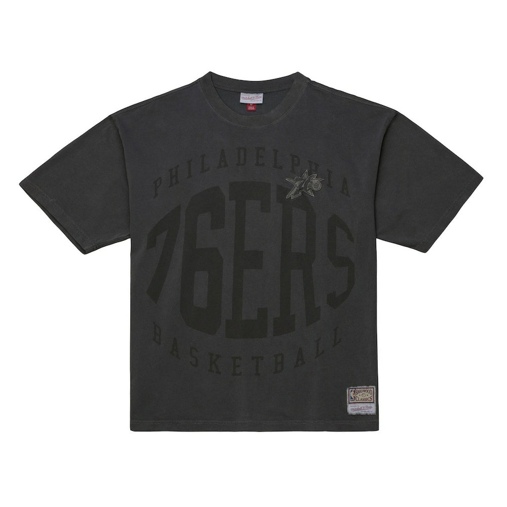 Philadelphia 76ers Downtown Collection Premium T-Shirt Black | Mitchell & Ness for sale