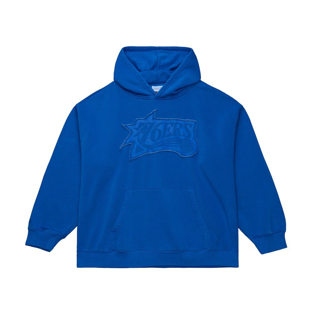 Philadelphia 76ers Downtown Collection Fleece Hoodie Royal | Mitchell & Ness online