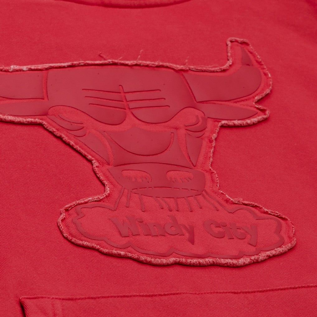 Chicago Bulls Downtown Collection Fleece Hoodie for sale Maroon | Mitchell & Ness discount