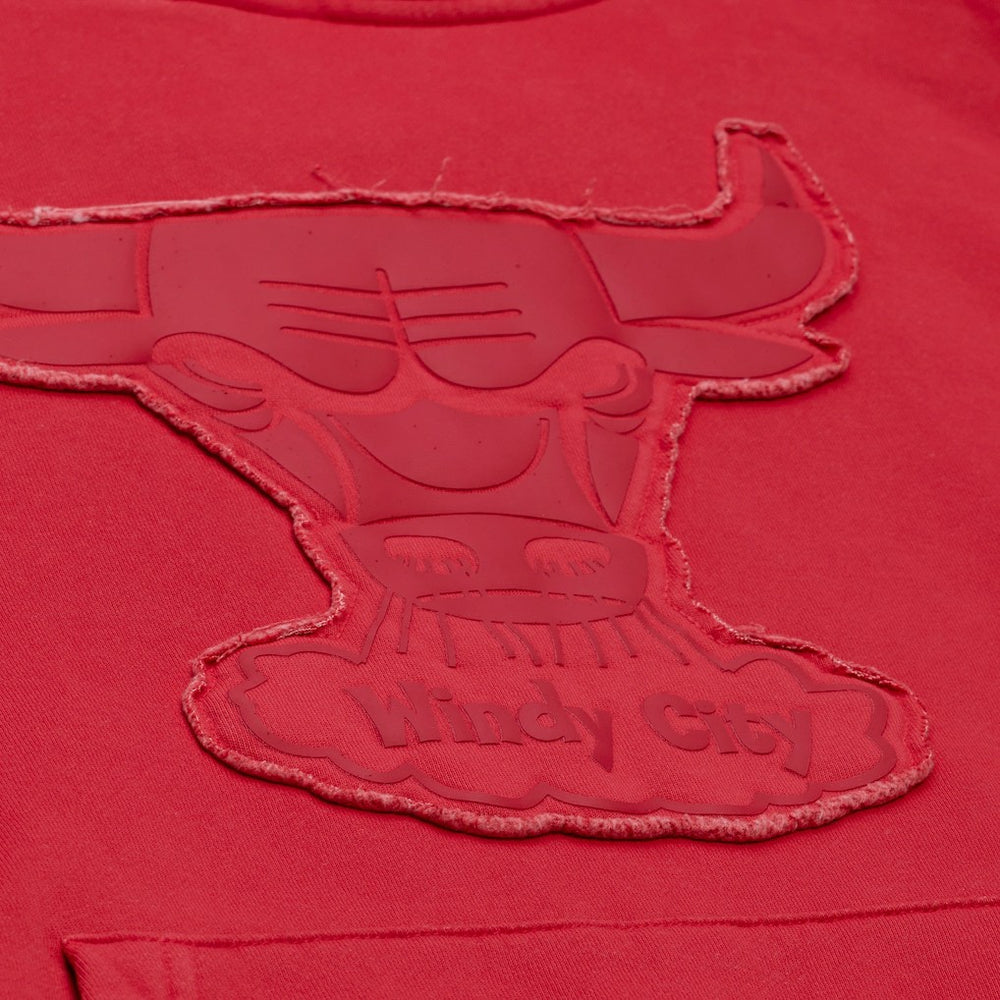 Chicago Bulls Downtown Collection Fleece Hoodie for sale Maroon | Mitchell & Ness discount