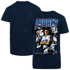 Fanatics Brandon Aubrey Dallas Cowboys Youth Collage T-Shirt Navy