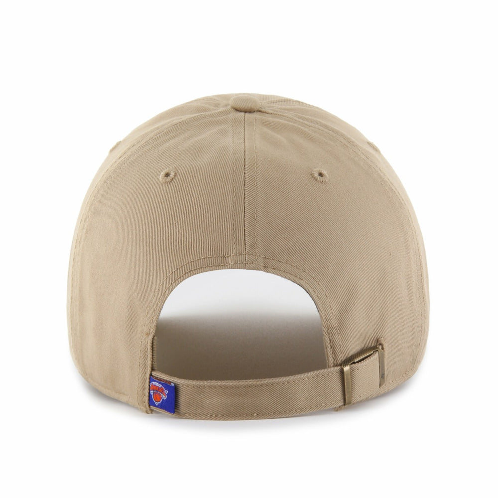 New York Knicks '47 Logo Clean Up Adjustable Hat Khaki | 47 brand online