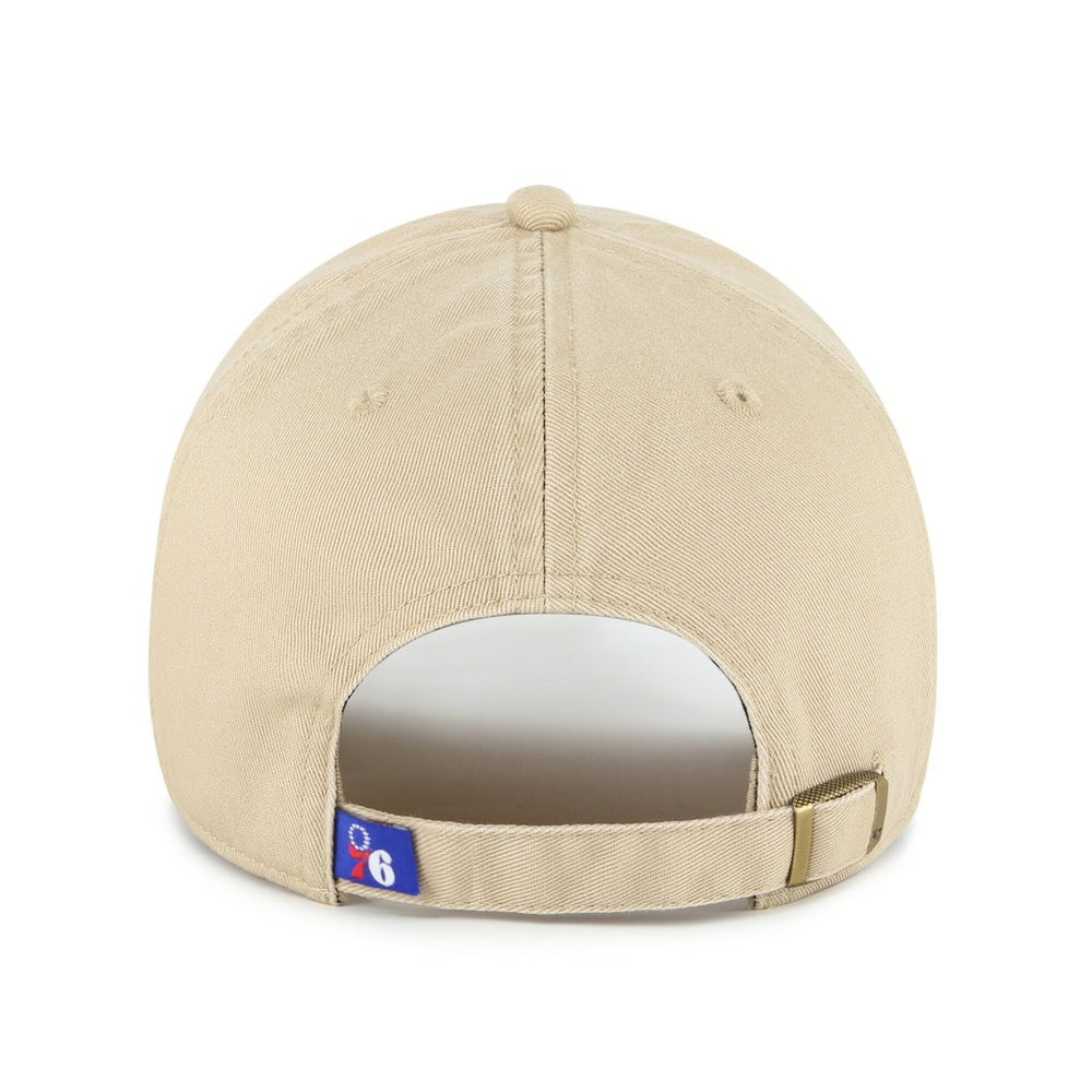 Philadelphia 76ers '47 Logo Clean Up Adjustable Hat Khaki | 47 brand outlet