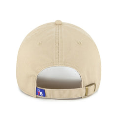 Philadelphia 76ers '47 Logo Clean Up Adjustable Hat Khaki | 47 brand outlet