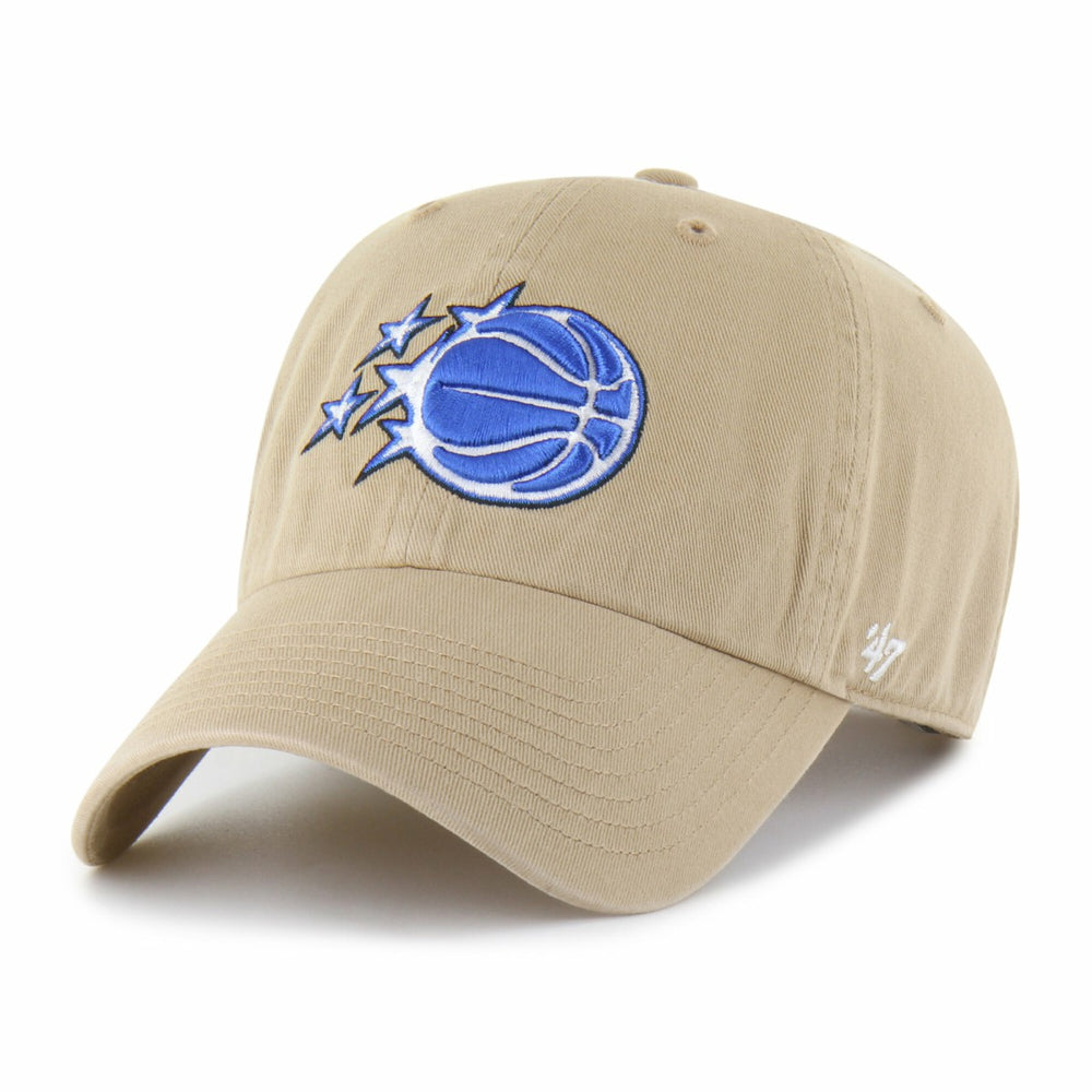 Orlando Magic '47 Logo Clean Up Adjustable Hat Khaki | 47 brand for sale