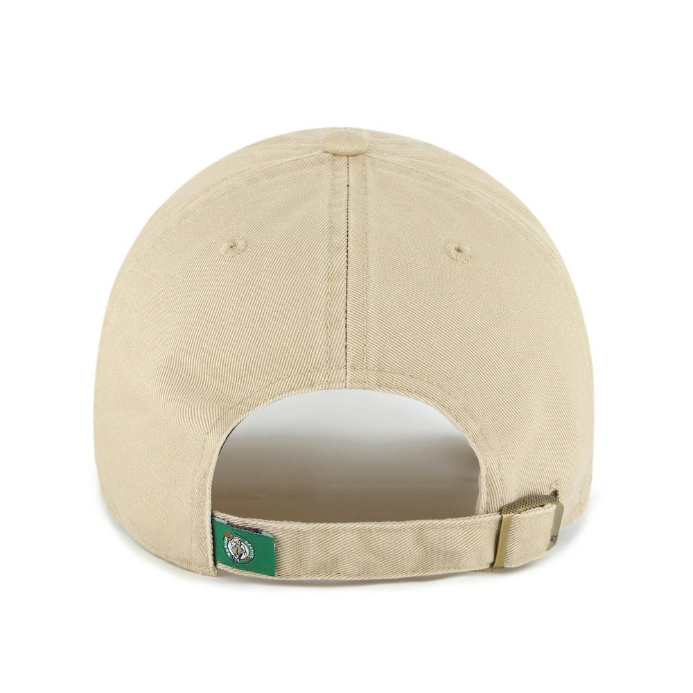 Boston Celtics '47 Logo Clean Up Adjustable Hat Khaki | 47 brand outlet