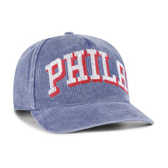 Philadelphia 76ers '47 Reclaim Snow Wash Corduroy Adjustable Hitch Hat Blue | 47 brand