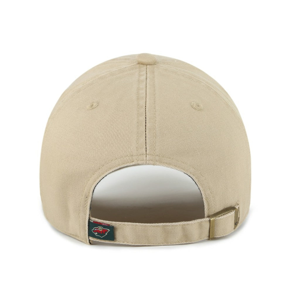 Minnesota Wild '47 Logo Clean Up Adjustable Hat - Khaki - NHL 203536511