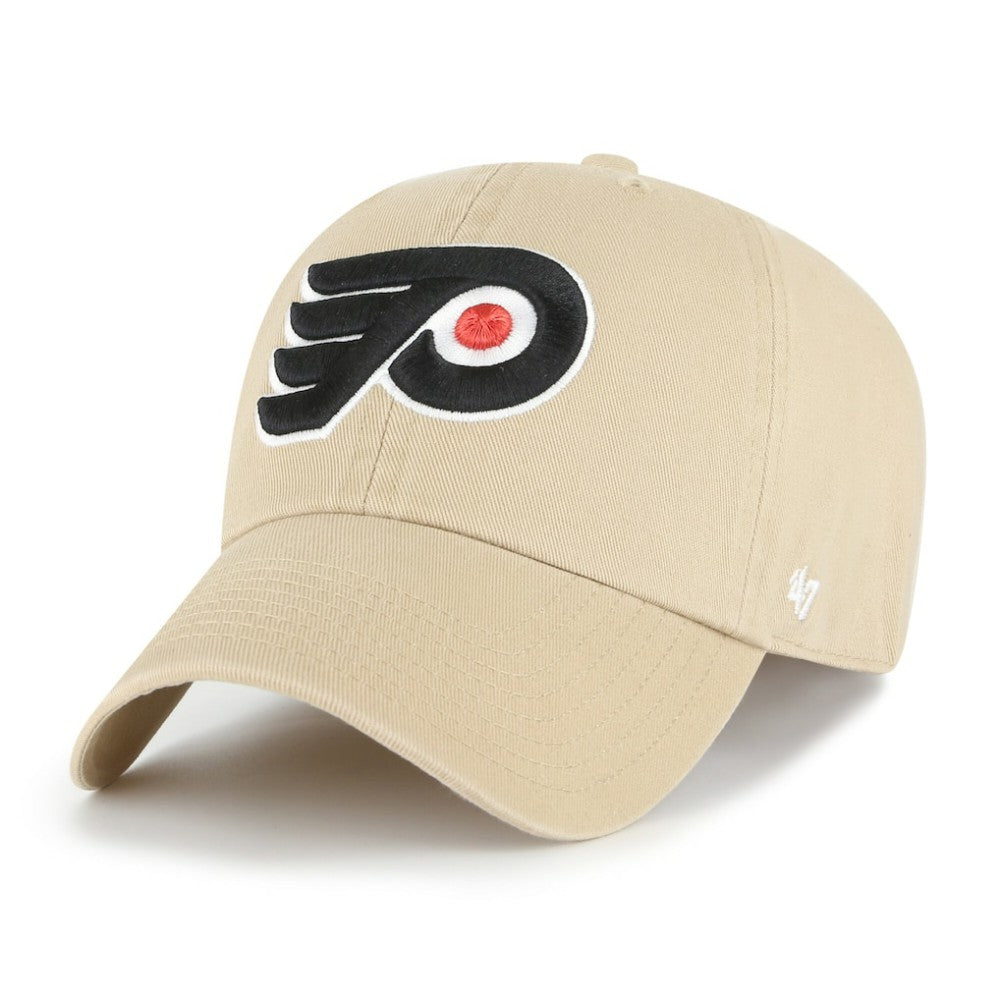Philadelphia Flyers '47 Logo Clean Up Adjustable Hat - Khaki - NHL 203536515