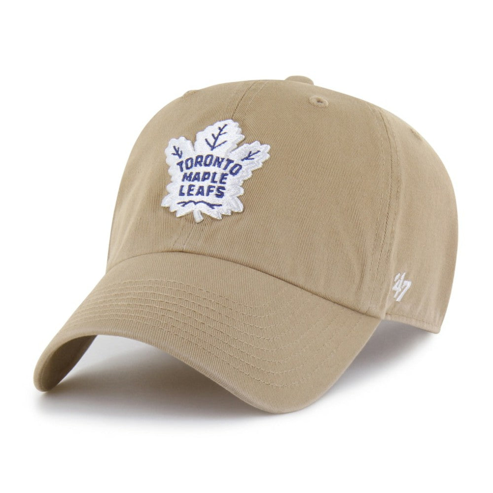 Toronto Maple Leafs '47 Logo Clean Up Adjustable Hat - Khaki - NHL 203536519