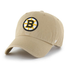 Boston Bruins '47 Logo Clean Up Adjustable Hat - Khaki - NHL 203536523