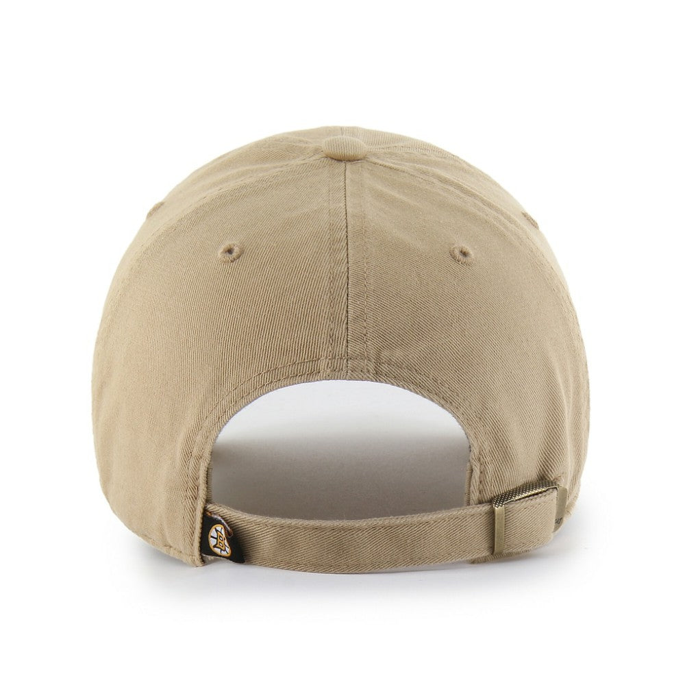 Boston Bruins '47 Logo Clean Up Adjustable Hat - Khaki - NHL 203536523