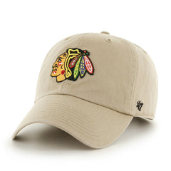 Chicago Blackhawks '47 Logo Clean Up Adjustable Hat - Khaki - NHL 203536525