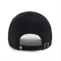 Brooklyn Nets '47 Black on Black Clean Up Adjustable Hat | 47 brand discount