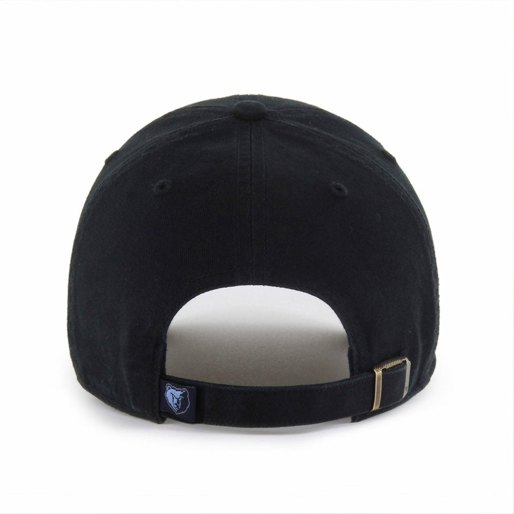 Memphis Grizzlies '47 Black on Black Clean Up Adjustable Hat | 47 brand Lifestyle