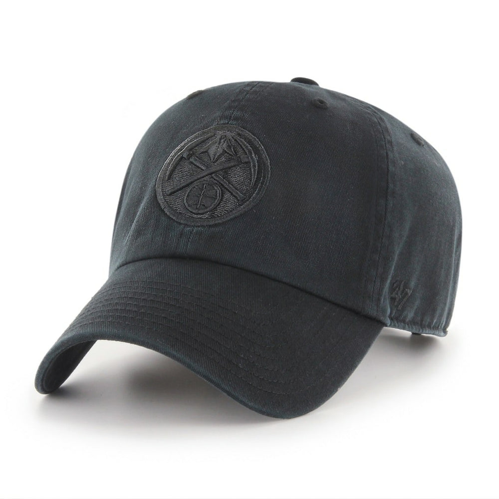 Denver Nuggets '47 Black on Black Clean Up Adjustable Hat | 47 brand discount