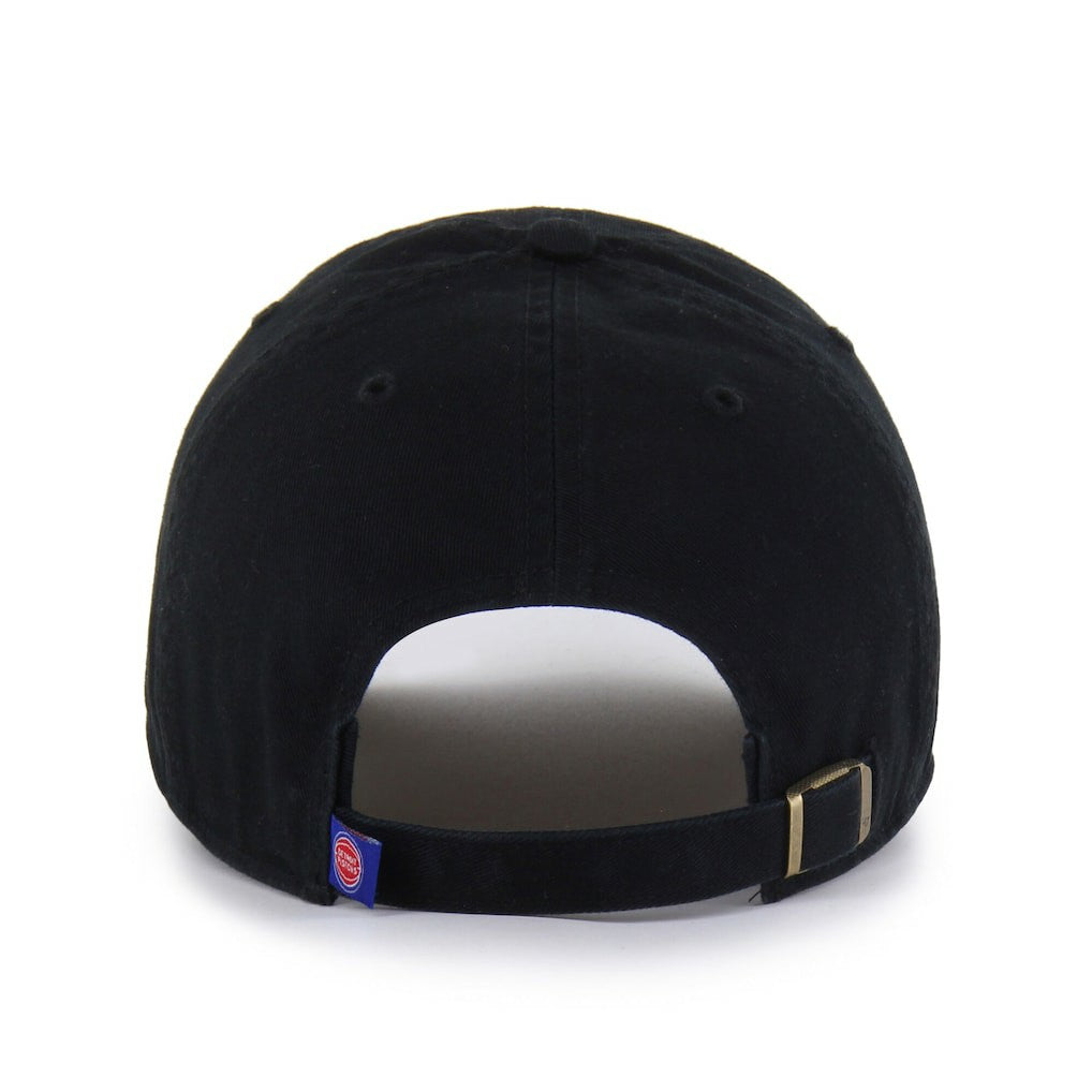 Detroit Pistons '47 Black on Black Clean Up Adjustable Hat | 47 brand