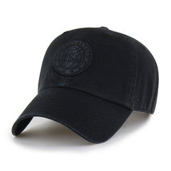 Philadelphia 76ers '47 Black on Black Clean Up Adjustable Hat | 47 brand