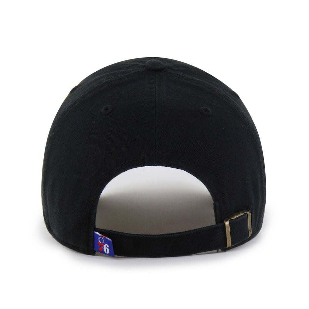 Philadelphia 76ers '47 Black on Black Clean Up Adjustable Hat | 47 brand