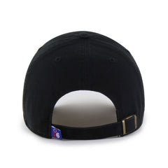 Philadelphia 76ers '47 Black on Black Clean Up Adjustable Hat | 47 brand