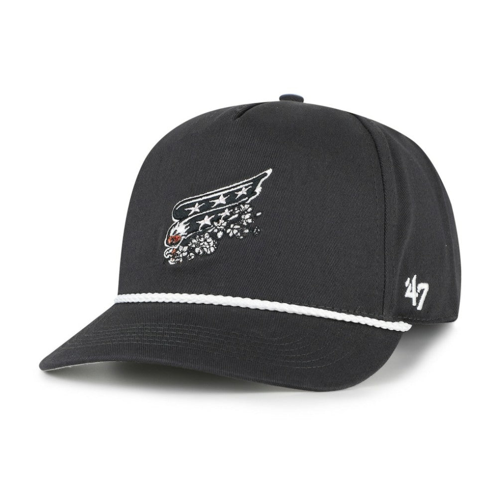 Washington Capitals '47 Cherry Blossom Rope Hitch Adjustable Hat - Charcoal - NHL 203536563