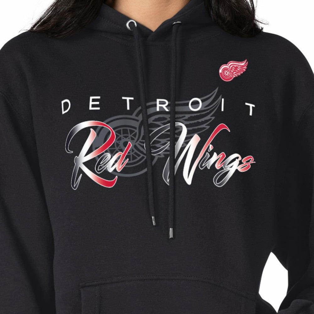 Detroit Red Wings G-III 4Her by Carl Banks Shadow Logo Fleece Pullover Hoodie - Black - NHL 203538741